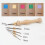 Stickset mit Punch-Needle-Technik, Holzgriff und 5 Spitzen 3