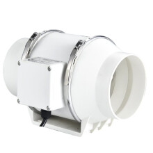 220-V-Abluftventilator für Den Hausgebrauch, Inline-Rohrventilator, Kanalventilator für Bad, Küche, WC, Wandlüfter, EU-Stecker