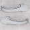 1pair for   W203 C-Class C230 03-07 Front Left and Right Door Pull Handles & 2Pcs Front Bumper Bracket End 2
