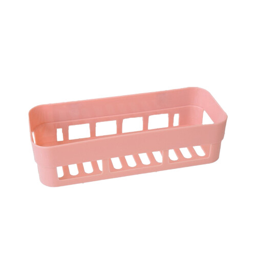 Pink Plastic Multifunctional Shelf – Lightweight Storage 1