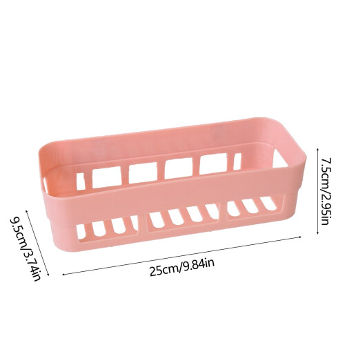 Pink Plastic Multifunctional Shelf – Lightweight Storage 2