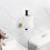 Toiletpapirholder i rustfrit stål, 15 cm, sort 3