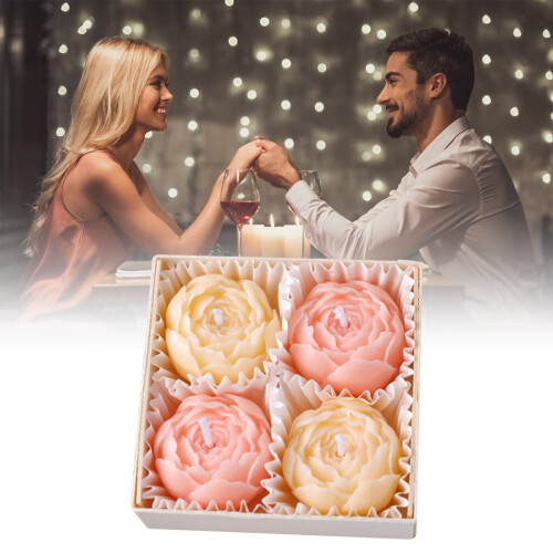 Aromaterapiljusset med pionrosdoft, 3-pack 1