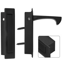 Stainless Steel Square Hidden Handle Sliding Door Hidden Embedded Inner Sliding Wardrobe Door Drawer Concealed Handle