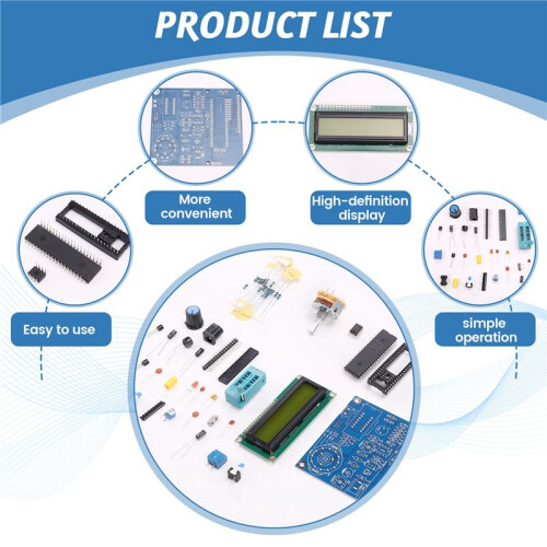 DC5V LCD Frequency Meter USB Transistor Tester DIY Kits Digital Inductance and Capacitance Measuring Instrument 2