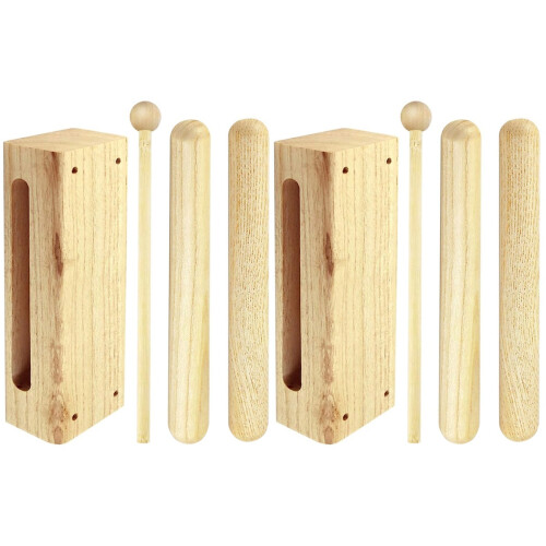 2Sets Compact Percussie Speelgoed Met Mallet Voor Kids