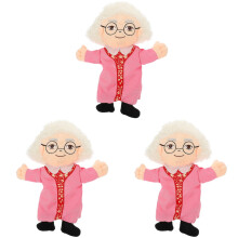 3St Educatieve Handpoppen Voor Kinderen Zachte PP Katoen Pop Decoratie