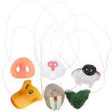 5Sets Vervangbare Circusneus Cosplay Dieren Decor Kleurrijk