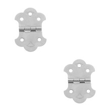 2Sets Silver Metal Tailpiece for 3 String Cigar Box Guitar with Screws