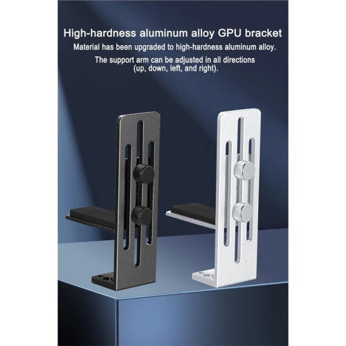 Card Holder Adjustable Jack GPU Video Card Bracket Prevent Sagging for ITX/ATX Desktop PC Case Accessory Silver 1