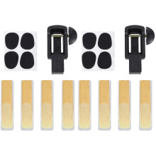 2Sets Rietknipper Set Voor Saxofoon, Inclusief Pads En Corrector