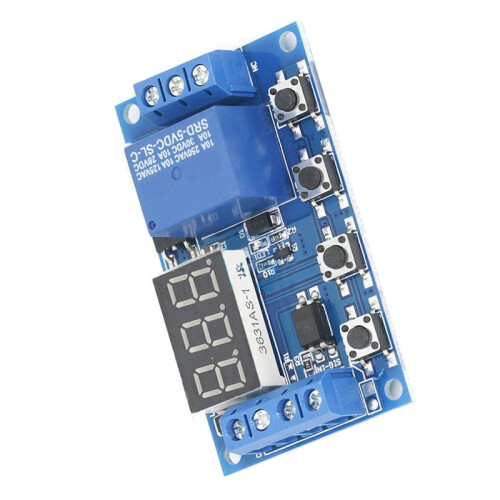 6-30V Trigger Cycle Delay Timer  Turn  Off Relay Module with LED Display Automation  Off Delay 2