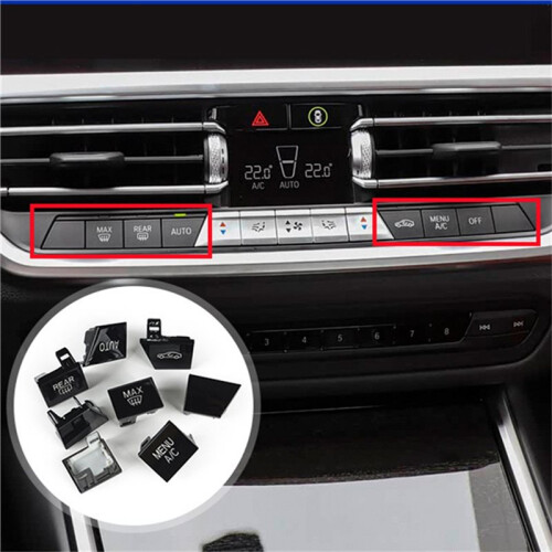 Bouton de Commande de Climatisation, Bouton de Commande de Ventilation, Garniture de Panneau de Commande de Climatisation pour  Série 3 G20 325li 1