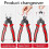Multifunctional Replaceable Electrician Pliers Wire Stripping Pliers Wire Cutting Needle Nosed Pliers Special Tools 5