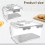 2Pcs Bread Box L/S Rectangular Bread Storage Boxes with  Recording Clear Loaf Bread Container Airtight Bread Keeper 7