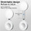 Magnetic Light Foldable and Expandable Dual-Color Temperature Selfie Light with Mirror, for Vlogging, Live Streaming, Ph 4