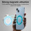 Magnetic Light Foldable and Expandable Dual-Color Temperature Selfie Light with Mirror, for Vlogging, Live Streaming, Ph 7