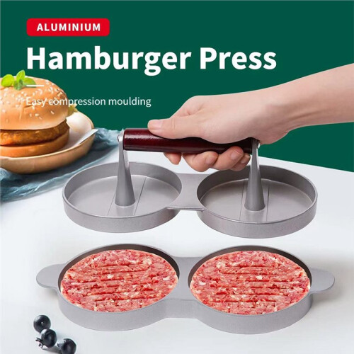 Hamburgerköttpress Rund Hamburgerpress Biffmakare Gör Hamburgerbiffmakare Kit Press Burgerform Utan Papper 2