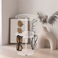 Double Layer Acrylic Sunglasses Holder Stand Clear Eyeglasses Display Stand Sunglasses Rack Display Eyewear Organizer