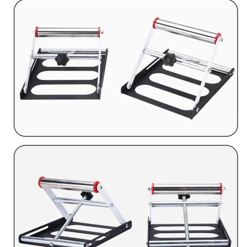 Adjustable Cutting Machine Support Frame with Foldable Miter Table Portable Woodworking Tool 1
