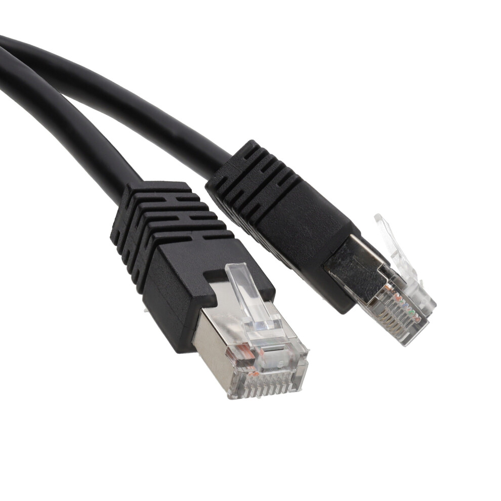 Kenable Network Cat5e Ftp Ethernet Lan Shielded Patch Cable Lead 0.5M Black