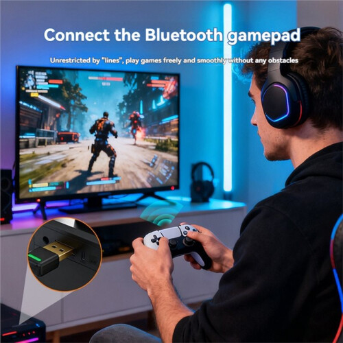 Wireless  6.0 Adapter USB Computer Wireless Receiver Audio Adapter Driver-Free 20M Stable Transmission 1