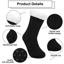 Winter Thermal Anti-Slip Warming Foot Socks for Office Travel Vacation Hotel Apartment Dormitory B