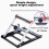 Adjustable Cutting Machine Support Frame with Foldable Miter Table Portable Woodworking Tool 6