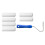 Paint Tray Set Includes 4in  Rollers Disposable Pan Liners Small Paint Tray Ergonomic Handle Ideal Kit 7
