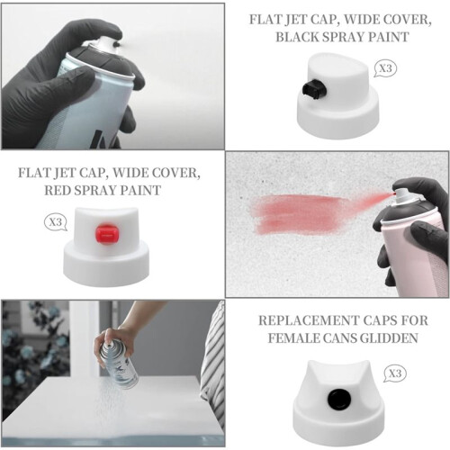 Spraying Paint Caps Variety Pack - 27 Pcs with 9 Types for Different Cans, Nozzles, and Tips 2