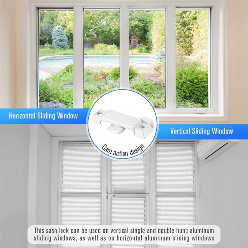 Replacement Sash Lock for Prime- F 2590 for Vertical & Horizontal Sliding Windows,Broken Sash Locks 1