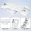 Replacement Sash Lock for Prime- F 2590 for Vertical & Horizontal Sliding Windows,Broken Sash Locks 3