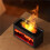 Fireplace Aroma Diffuser Simulated Fireplace Flame Humidifier Desktop Simulated Wood Flame Aroma Diffuser B 5