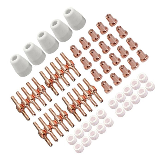 65Pcs Plasma Cutter Tip Electrodes Cup Kit Cut Electrode 40 Nozzles Kit 1