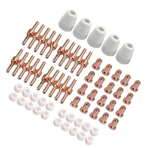 65Pcs Plasma Cutter Tip Electrodes Cup Kit Cut Electrode 40 Nozzles Kit 2