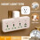 Multi Outlet Power Strip Wall Socket Universal Network Filter USB Charger Separate  Adapter with Light US Plug 3