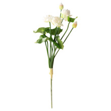 Artificial Mini Lotus Flower Bouquet - White, 30cm, 1 Pack
