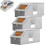 Stackable Baseball Cap Storage Box with Clear Lid (3-Pack) 1