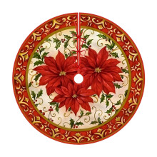 Christmas Tree Skirt in Flannel – Classic Festive Decor