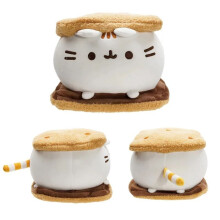 Leuk Chocoladekoekje Kattenknuffel, Zacht Knuffeldierkussen, Slaapspeelgoed, Woondecoratie Kinderverjaardagscadeau