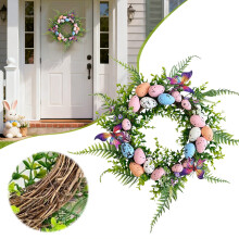 Butterfly Flower Wreath – 40cm Rattan Hoop