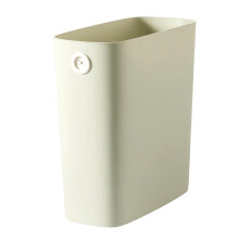 Slanke, open prullenbak, klein, groen, 28x27x13 cm