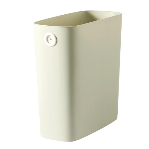 Slanke, open prullenbak, klein, groen, 28x27x13 cm