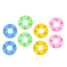 8pcs Beach Balls Swim Ring Pink PVC Photography Prop For Summer Fun