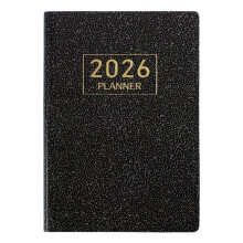 Agenda Diária 2026 com Capa Dura em Couro Sintético 10,7 cm x 7,6 cm
