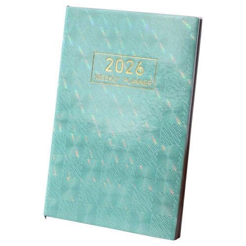 Δερμάτινο Planner2026Εβδομαδιαίο Μηνιαίο8,1" x5,7" Σκληρόδετο