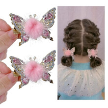 Ciorcán Gruaige Féileacán Eitilte – Gearrthóg Miotail Rhinestone, 2/4/6