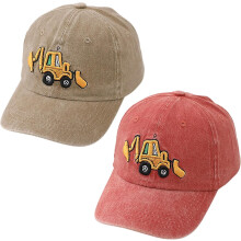 Excavator Toddler Baseball Hat, Embroidery Adjustable Kids Baseball Boys Cap Big Brother Present Age 2-8
