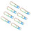 8Pcs Metal Alloy Zippers Puller Headers Zippers Pull Replacement Connectors Keychains Outdoor Portable Small Tool 1