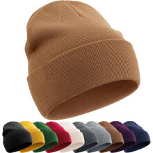 Puuvillainen pipo, unisex, kaksikerroksinen, lämmin talvineule